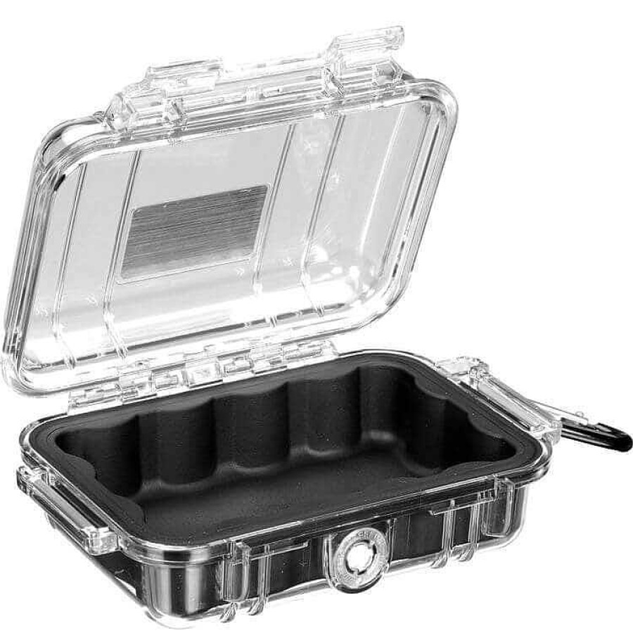 Pelican Hard Cases | Pelican 1010 Micro Clear Case - Black With Black Liner