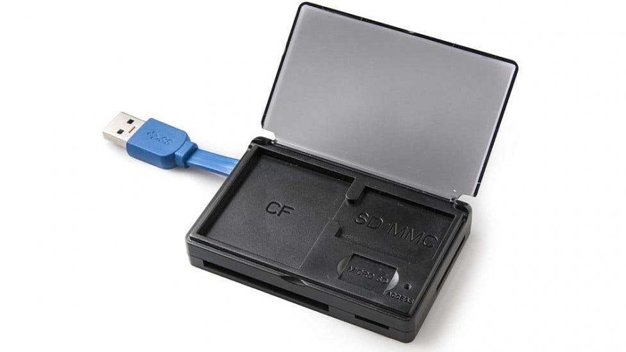 Inca Readers & Adaptors | Inca Reader Usb 3.0 For Cf, Sd & Microsd Built In Card Storage Holder