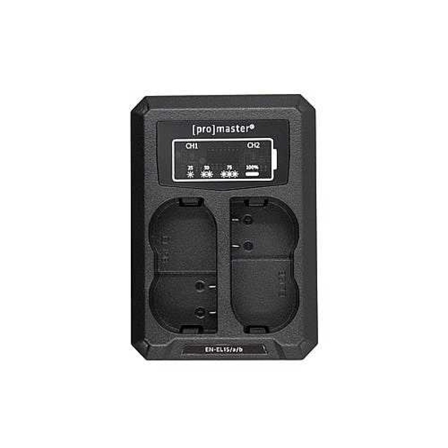 ProMaster Battery Chargers | Promaster Dually Charger - Usb - Nikon En-El15B, En-El15A, En-El15