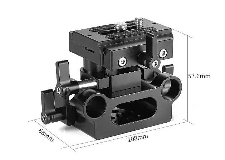 SmallRig Gimbals & Stabilisers | Smallrig Universal 15Mm Rail Support System Baseplate - Dbc2272B