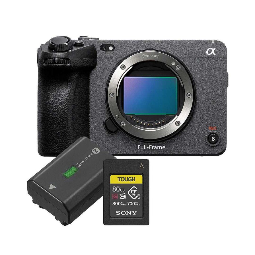 Sony Professional | Sony Cinema Line Fx3 Full Frame E-Mount Video Camera W/ Bonus Battery & Cfe 80Gb Card