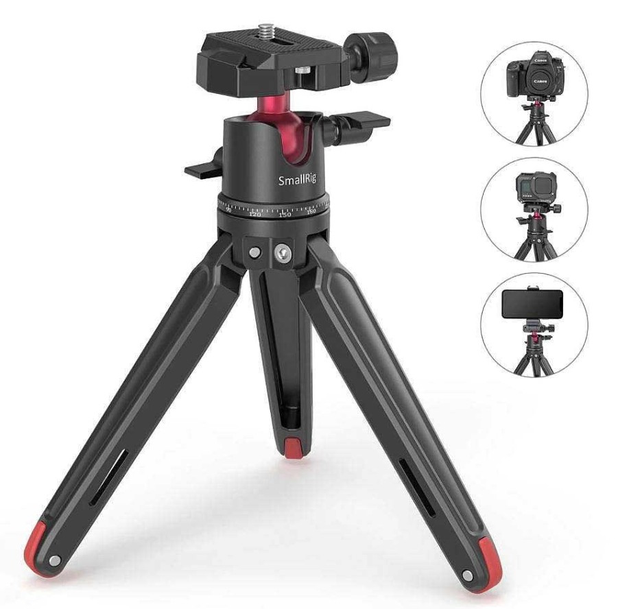 SmallRig Gimbals & Stabilisers | Smallrig Tabletop Mini Tripod With Panoramic Ball Head - But2664