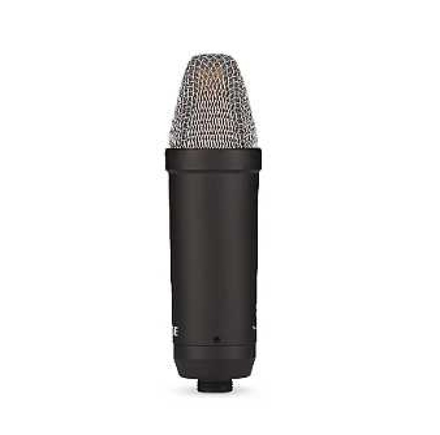 Rode All Microphones | Rode Nt1 Signature Black Large-Diaphragm Cardiod Condenser Mic, With Hf6