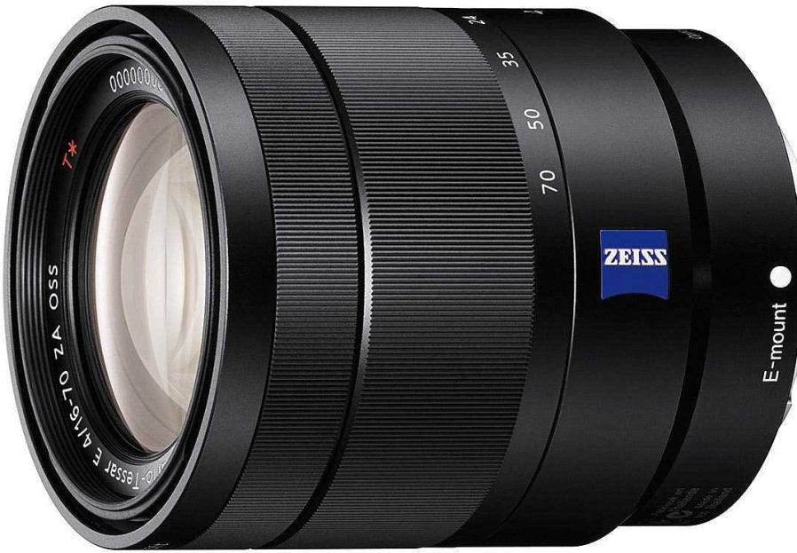 Sony Zoom Lenses | Sony Carl Zeiss E 16-70Mm F/4 Black Zoom Lens