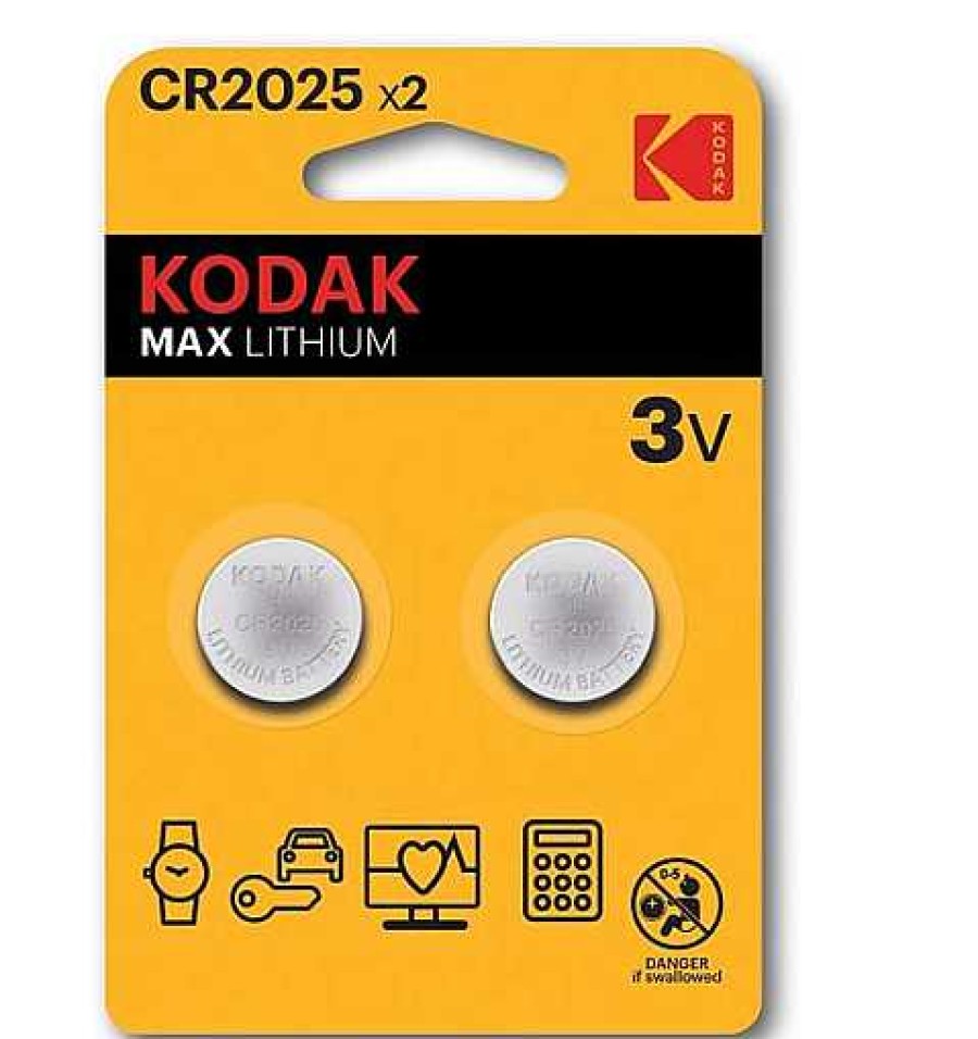 Kodak Batteries | Kodak Max Cr2025 3V Lithium Battery - 2 Pack