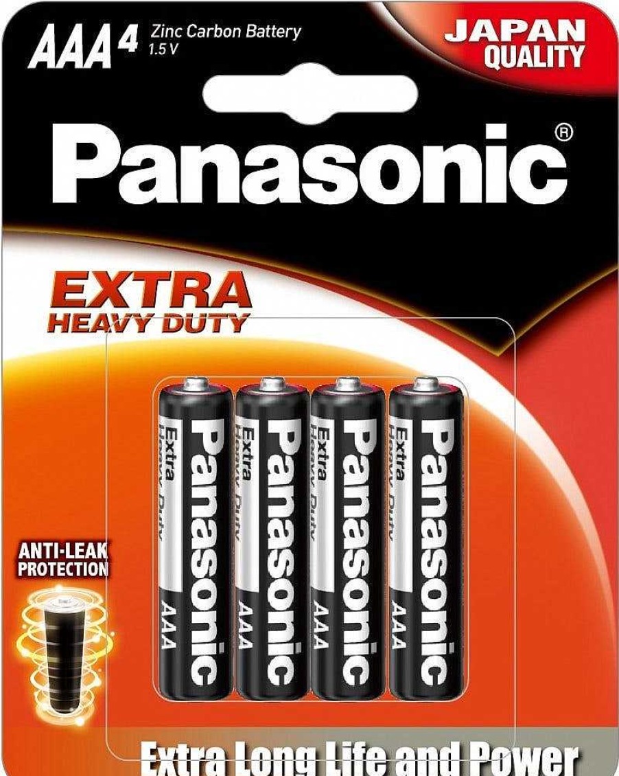 Panasonic Batteries | Panasonic Aaa 4 Pack Extra Heavy Duty Alkaline Battery