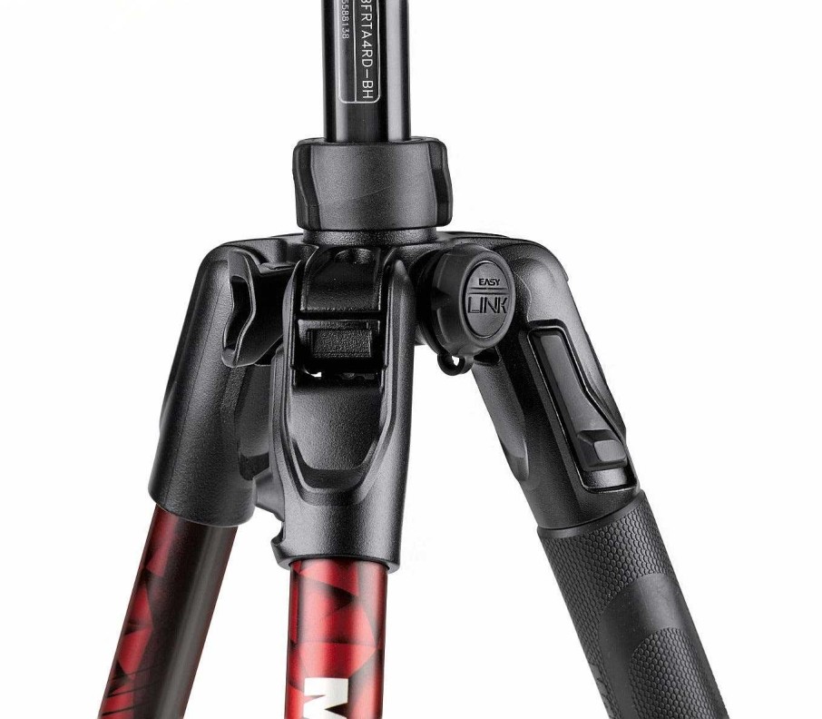 Manfrotto Tripods | Manfrotto Befree Advanced Travel - Twist Lock Red Tripod Includes 494 Ball Head & Bag