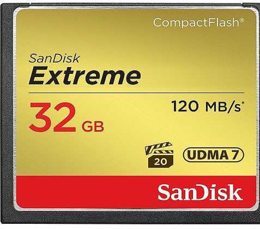 SanDisk Compactflash | Sandisk Extreme Compactflash 120Mb/S - 32Gb Memory Card