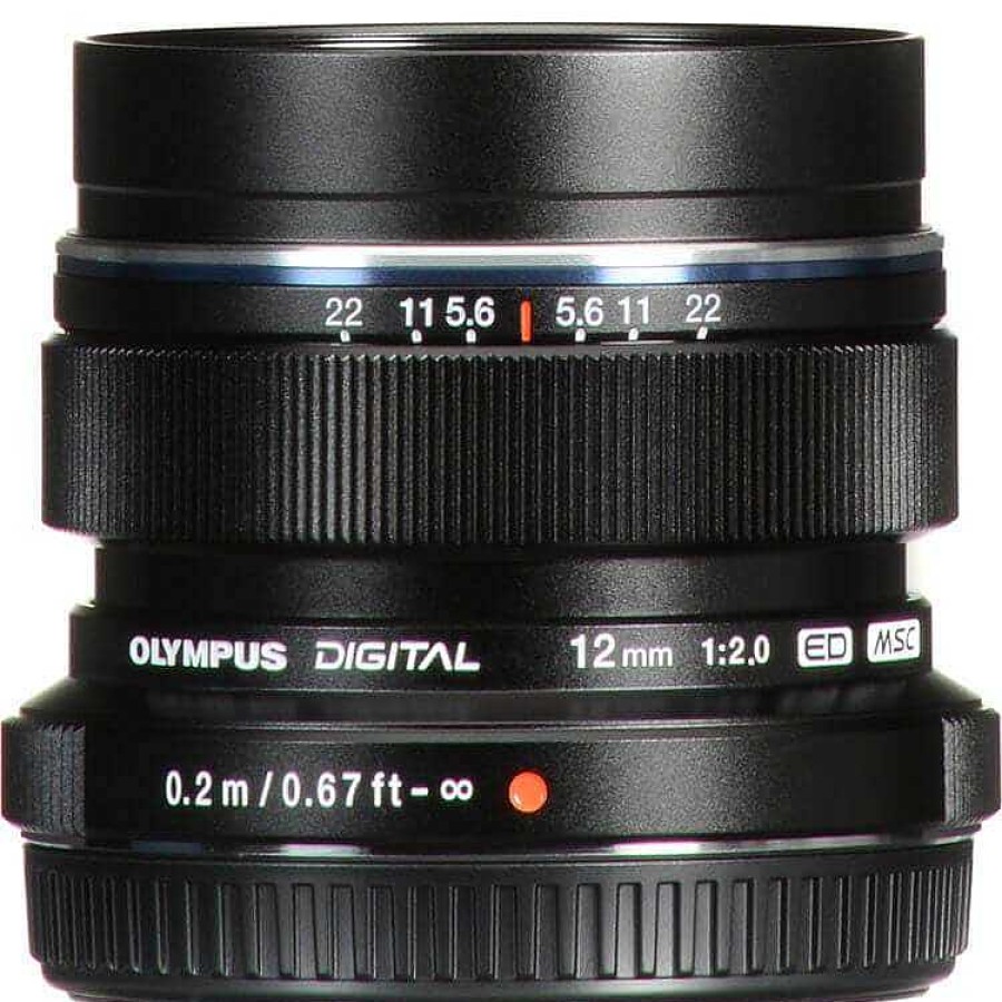 Olympus Prime Lenses | Olympus M.Zuiko 12Mm F/2.0 Black Wide Angle Lens