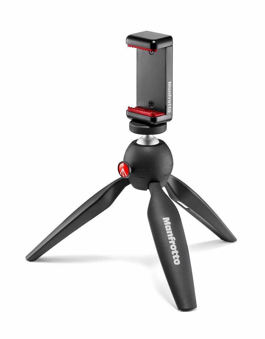 Manfrotto Tripods | Manfrotto Mini Pixi Black Tripod With Smartphone Clamp