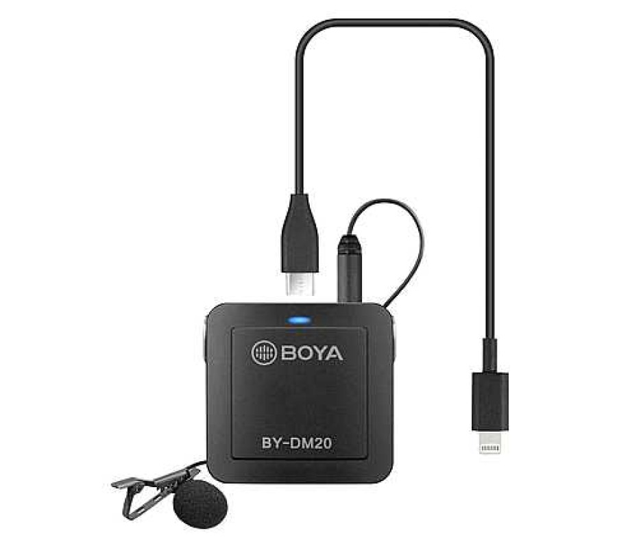 Boya All Microphones | Boya By-Dm20 Mixer & Microphone For Smartphones