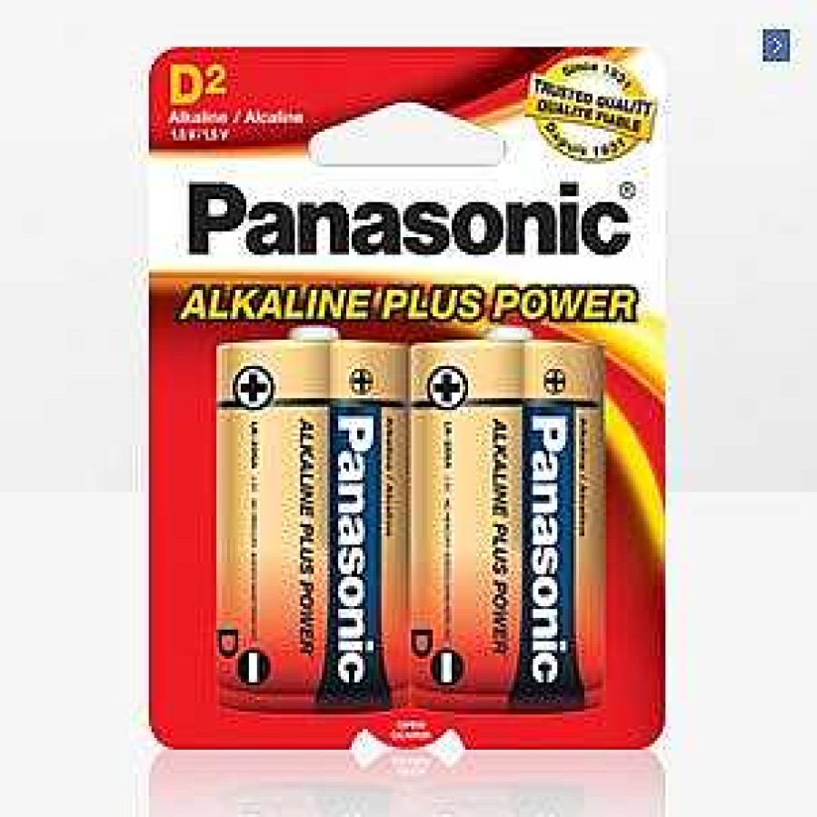 Panasonic Batteries | Panasonic D Size 2 Pack Alkaline Battery