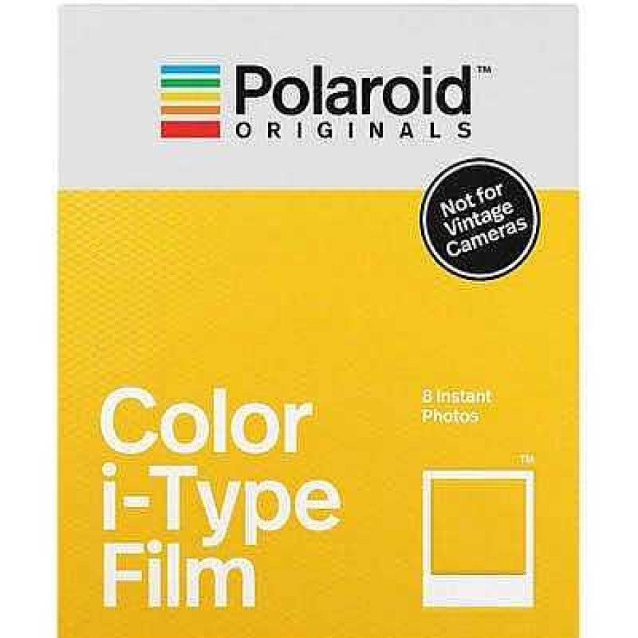 Polaroid Polaroid | Polaroid Now - White I-Type Instant Camera W/Bonus Film (8 Exposures)