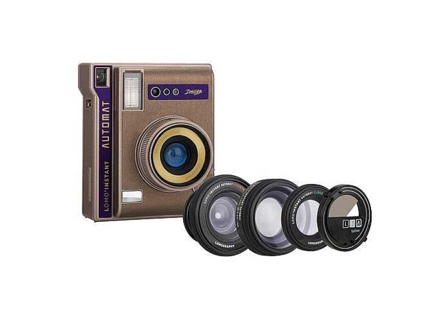 Lomography Instant | Lomography Lomo'Instant Automat Camera, 3 Lenses & Splitzer - Dahab Edition