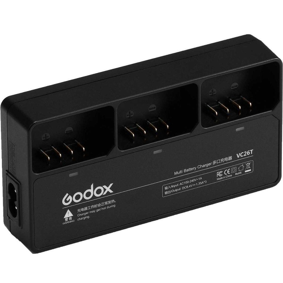 GoDox Flash Accessories | Godox Multi Charger For V1 Vb26 Batteries