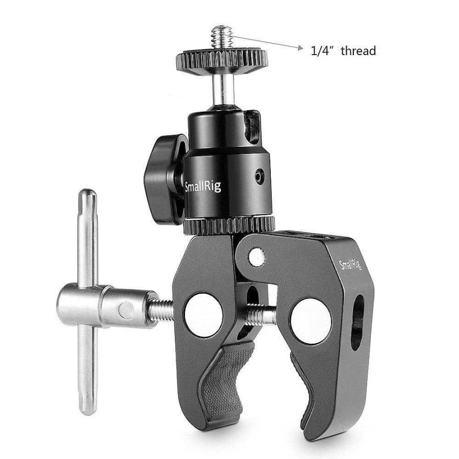 SmallRig Gimbals & Stabilisers | Smallrig Clamp Mount V1 W/ Ball Head Mount And Cool Clamp - 1124