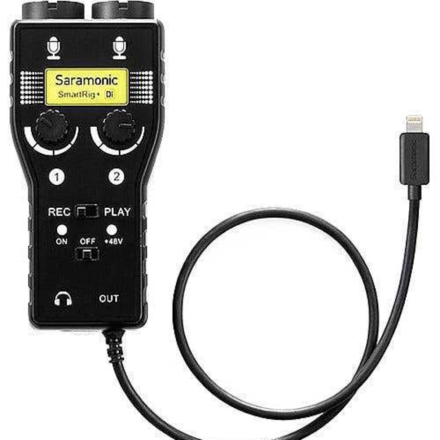 Saramonic All Microphones | Saramonic Smartrig+Di ,Two- Channel Mic & Guitar Interface W/Lightning Connector For Ios