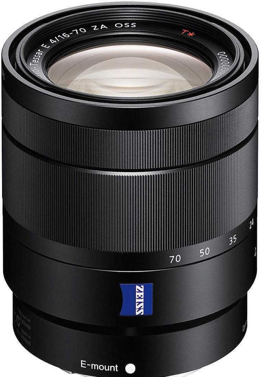 Sony Zoom Lenses | Sony Carl Zeiss E 16-70Mm F/4 Black Zoom Lens