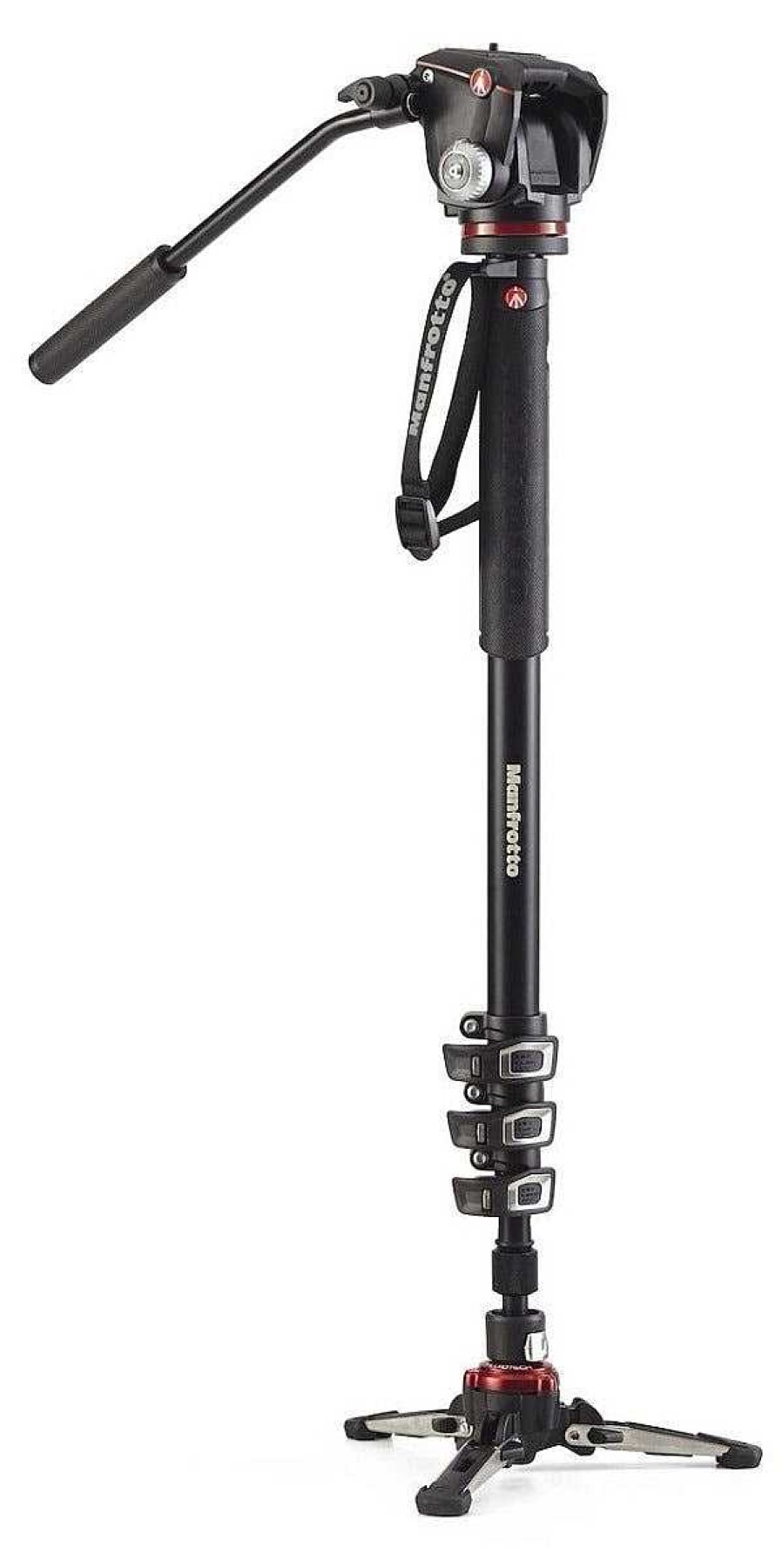 Manfrotto Monopods | Manfrotto Mvmxproa42W 4 Section - Xpro Video Monopod - Fluid Head & Fluidtech Base