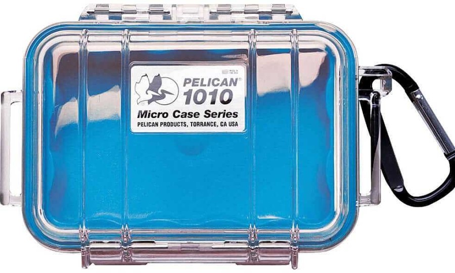 Pelican Hard Cases | Pelican 1010 Micro Clear Case - Blue With Blue Liner