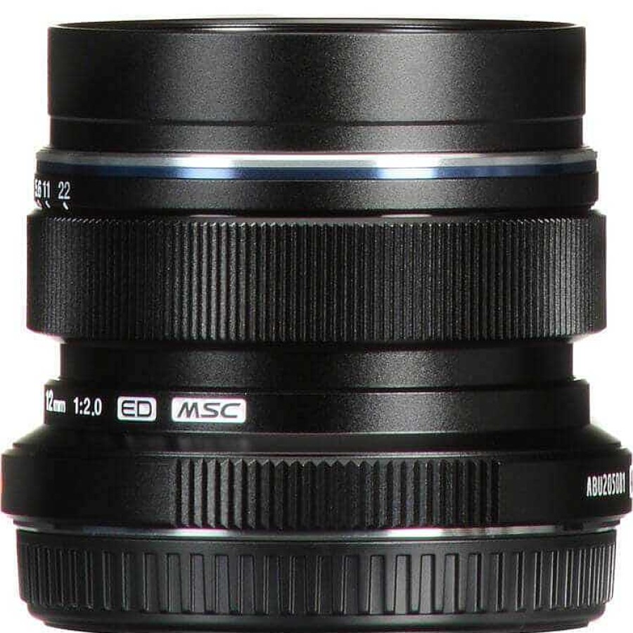 Olympus Prime Lenses | Olympus M.Zuiko 12Mm F/2.0 Black Wide Angle Lens