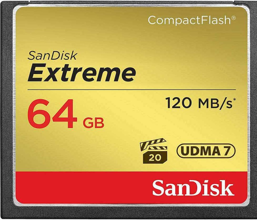 SanDisk Compactflash | Sandisk Extreme Compactflash 120Mb/S - 64Gb Memory Card