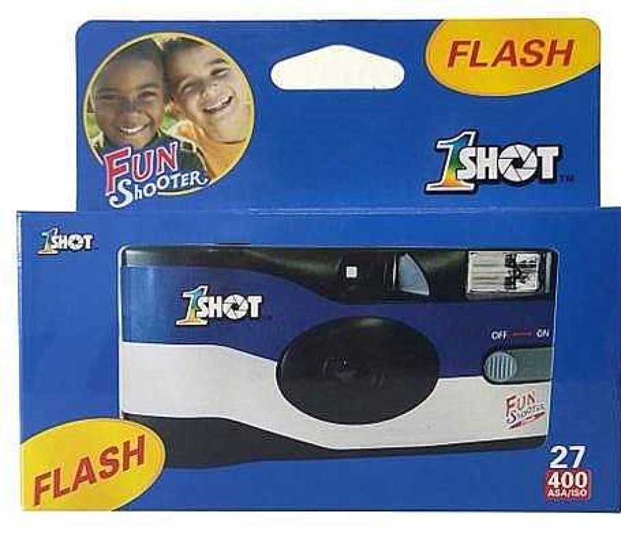 Polaroid Disposable | 1Shot Fun Shooter Flash Iso 400 35Mm 27 Exposure Single Use Film Camera