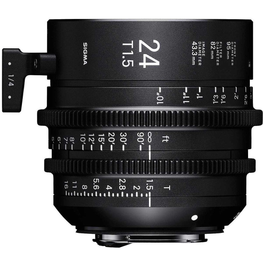 Sigma Cine Lenses | Sigma 24Mm T1.5 Cine Lens - Canon Ef Fully Luminous Feet