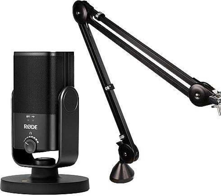 Rode All Microphones | Rode Nt-Usb Mini Studio-Quality Usb Microphone With Rode Psa1 Boom Arm