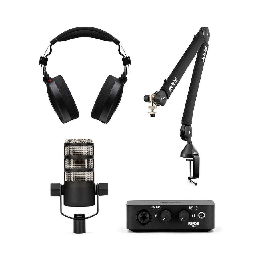 Rode Headphones | Rode Streamers Intermediate Creators Kit - Nth-100, Psa1+, Podmic & Ai-1