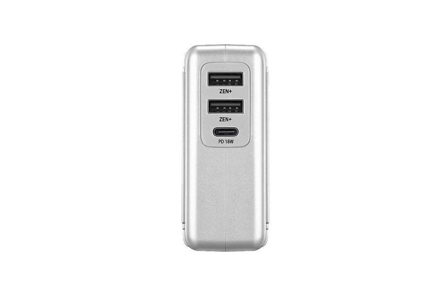 Zendure Power Banks | Zendure Mix 2-In-1 Powerbank & Wall Charger (5,200 Mah) - Silver