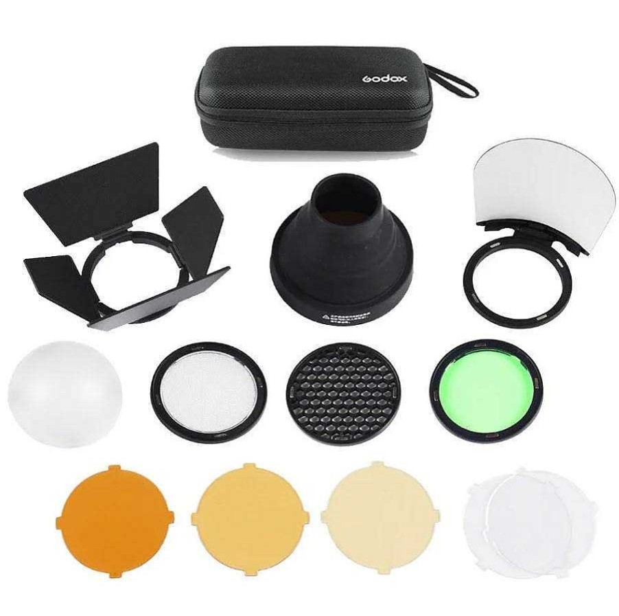 GoDox Flash Accessories | Godox Ak-R1 Accessory Kit For Round Flash Heads (V1)