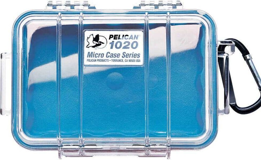 Pelican Hard Cases | Pelican 1020 Micro Clear Case - Blue With Blue Liner