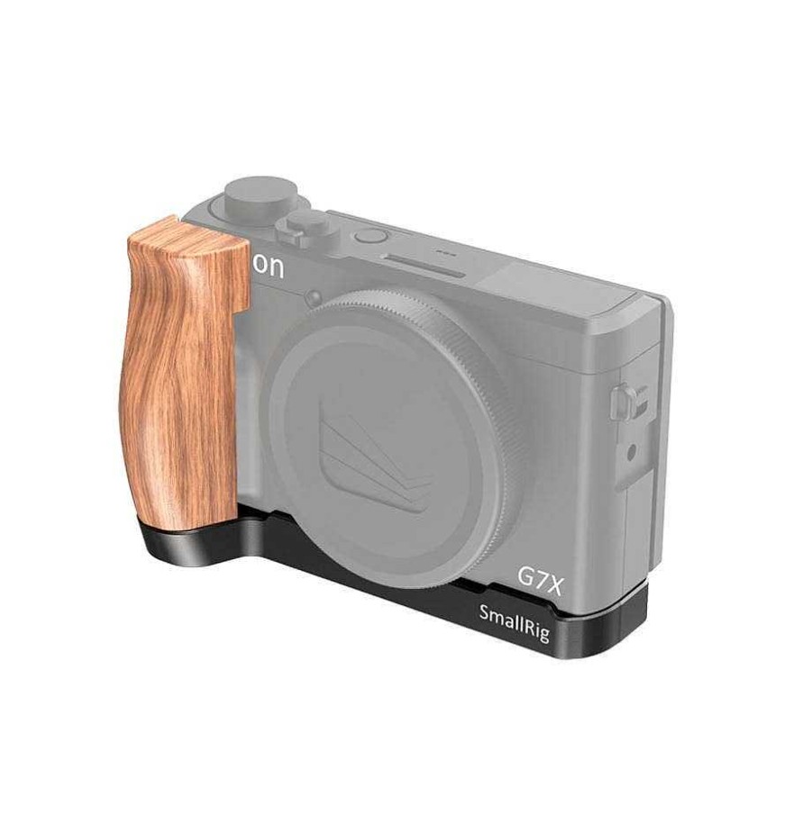 SmallRig Gimbals & Stabilisers | Smallrig L-Shaped Wooden Grip For Canon G7X Mark Iii - Lcc2445