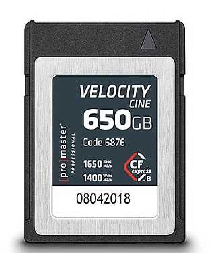 ProMaster Compactflash | Promaster Cfexpress Type B 650Gb Velocity Cine 1400Mb/S W Rite Speed & 1700Mb/S Read Spe