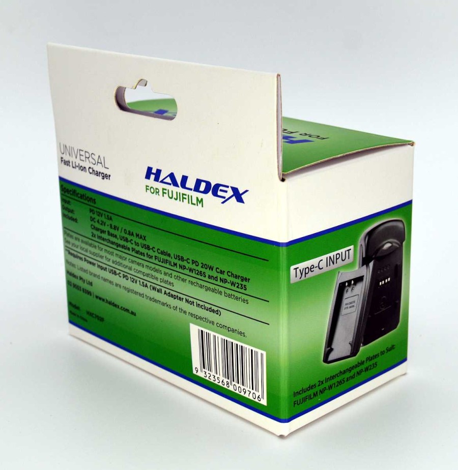 Haldex Battery Chargers | Haldex Usb-C Fuji Charger For Np-W126S & Np-W235 Includes Car Adaptor