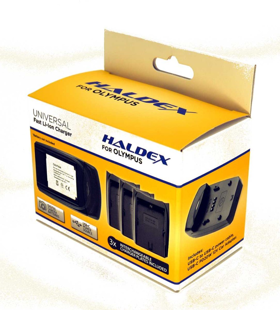 Haldex Battery Chargers | Haldex Usb-C Olympus Charger For Bln-1, Bls-5/Bls-1 & Blh-1 Includes Car Adaptor