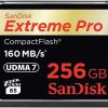 SanDisk Compactflash | Sandisk Extreme Pro Compactflash 160Mb/S - 256Gb Memory Card