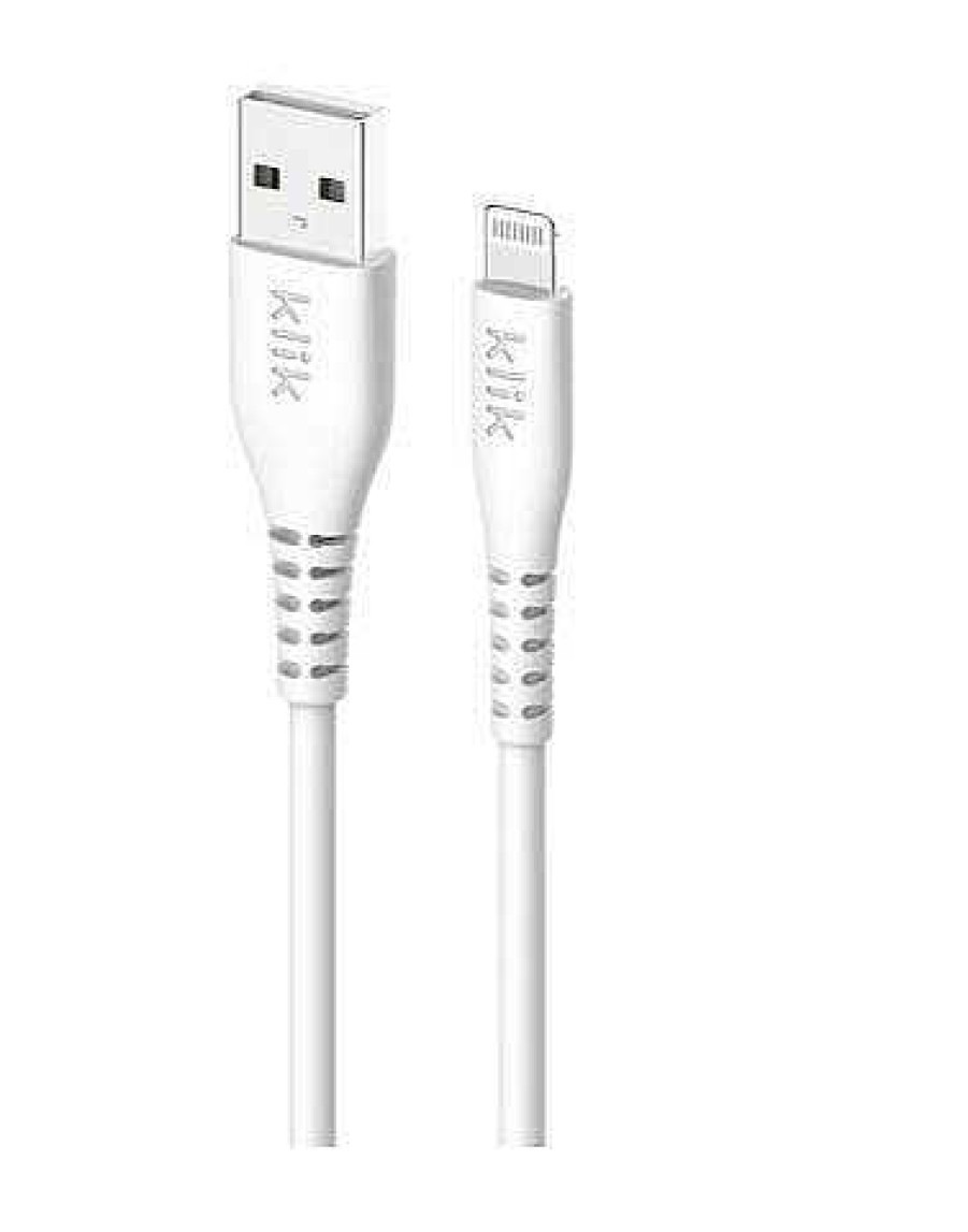 Klik Cables | Klik 2.5M Lightning Cable - White Mfi Certified