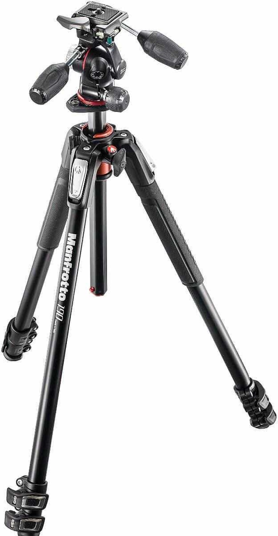 Manfrotto Tripods | Manfrotto Mk190Xpro3-3W - 3 Section Tripod Kit With 3 Way Head