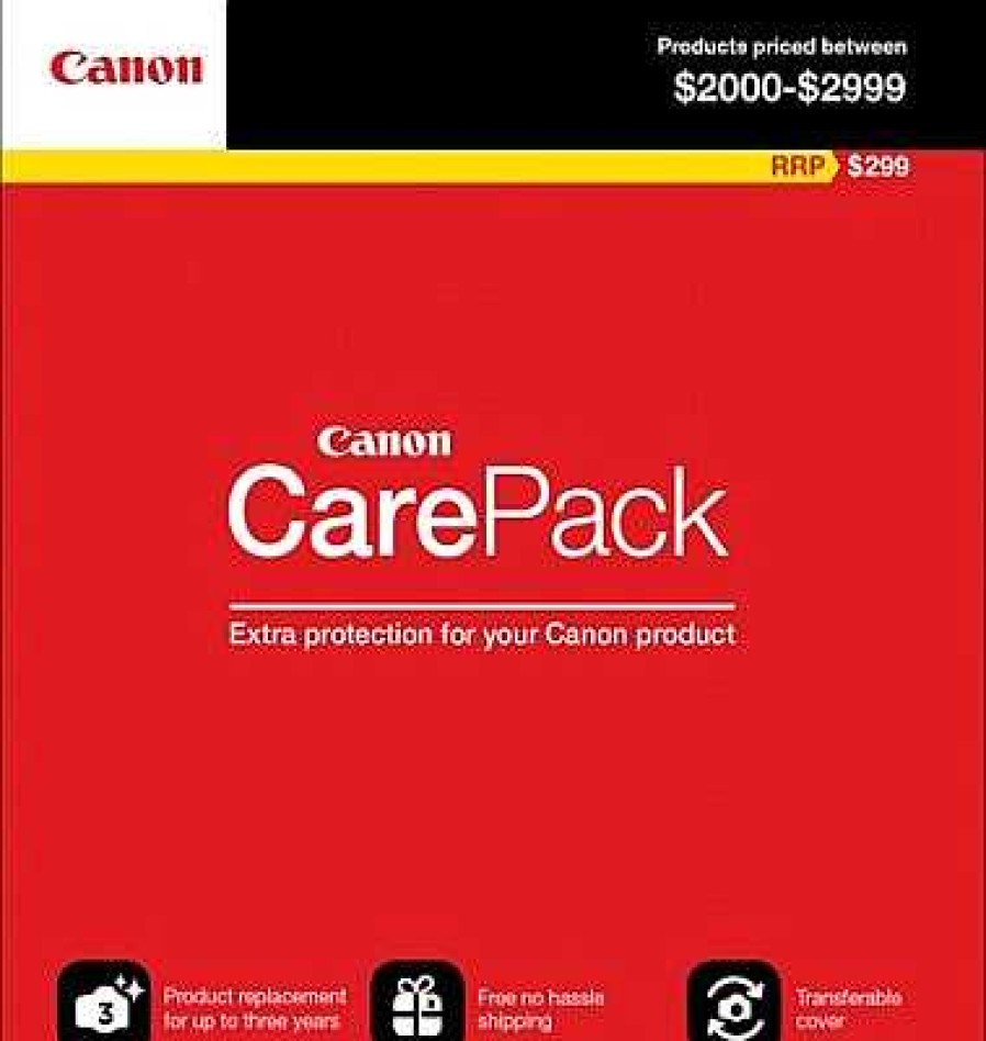 Canon Warranties | Canon Care Pack ($2000-$2999) Extended Warranty