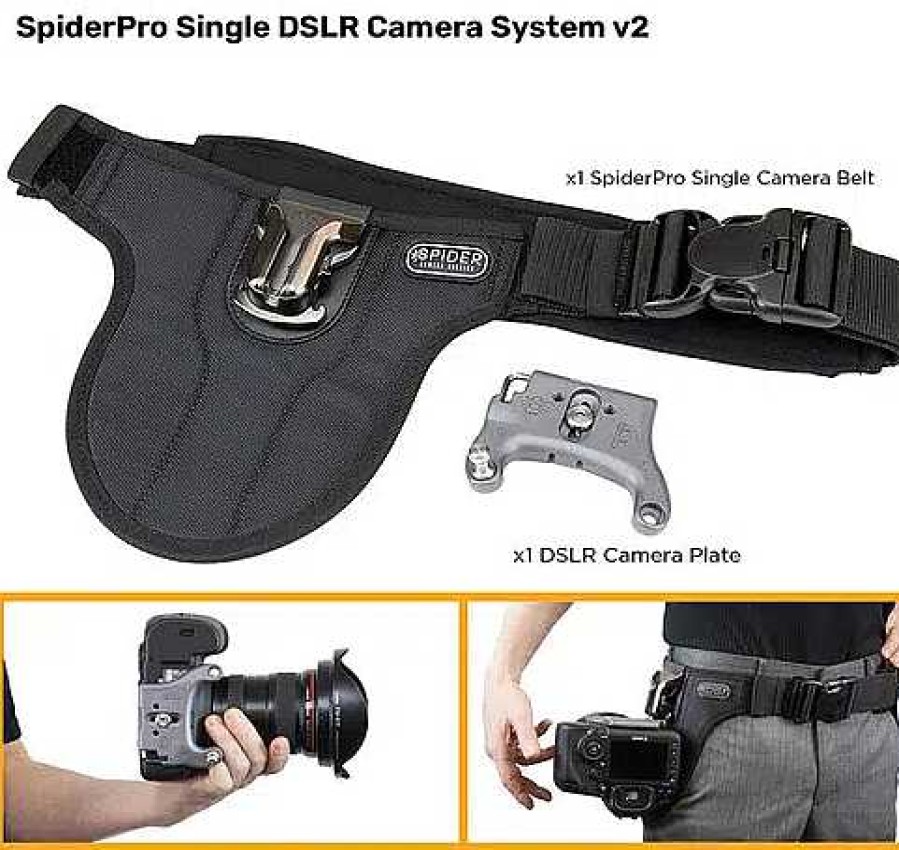 SpiderPro Straps, Slings & Lanyards | Spider Camera Holster Spiderpro Dslr Single Camera System V2 (Scs)