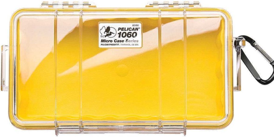 Pelican Hard Cases | Pelican 1060 Micro Clear Case With Yellow Liner