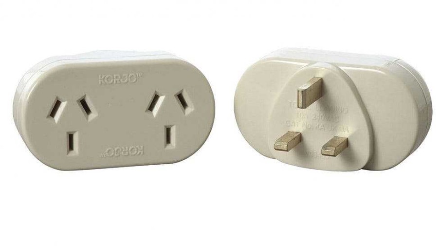 Korjo Battery Adaptors | Korjo Double Adaptor- Great Britain