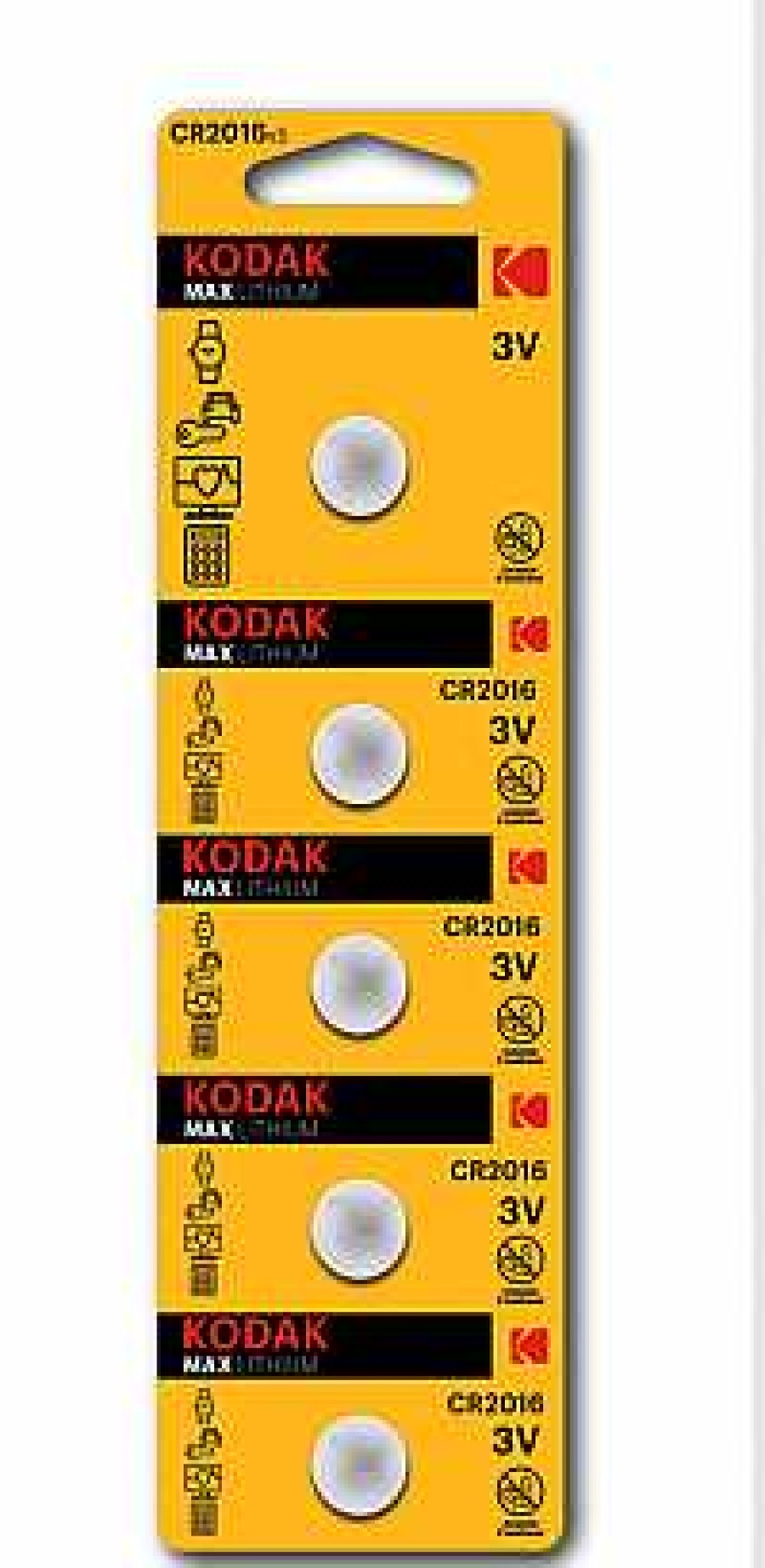 Kodak Batteries | Kodak Max Cr2016 3V Lithium Battery - 2 Pack