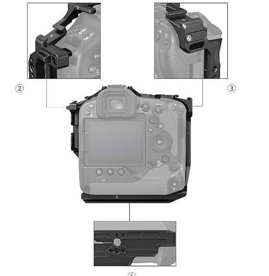 SmallRig Gimbals & Stabilisers | Smallrig Camera Cage For Canon Eos R3 - 3884