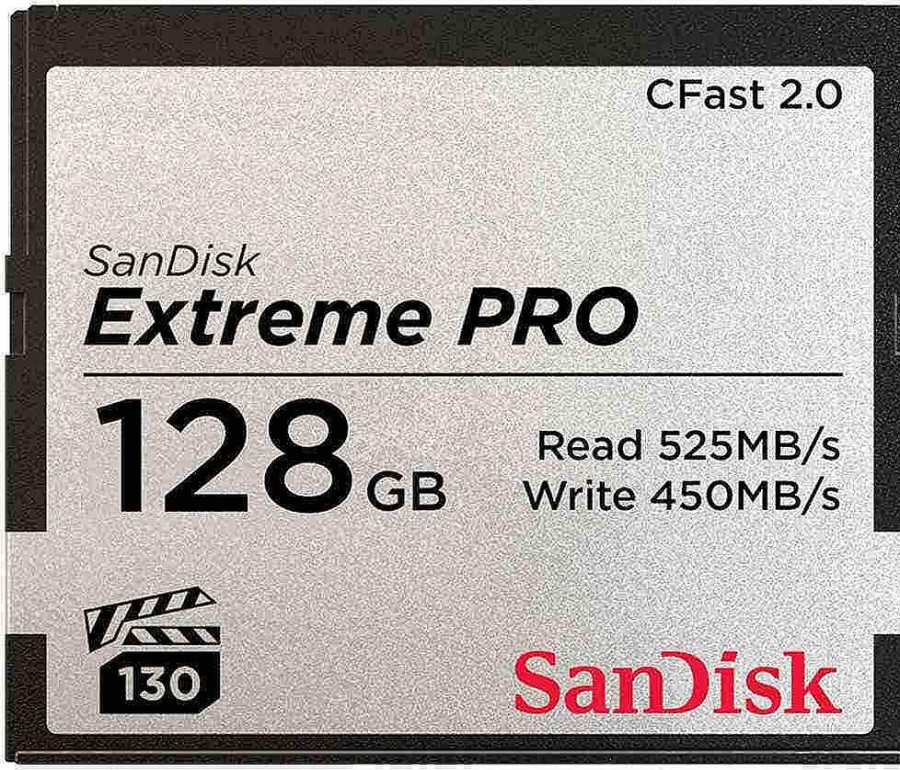 SanDisk Cfast | Sandisk Extreme Pro Cfast 2.0 525Mb/S - 128Gb Memory Card