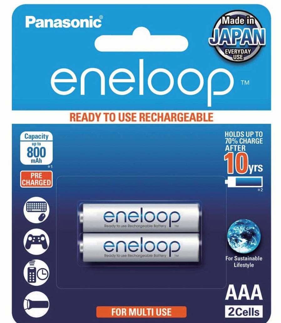 Panasonic Batteries | Panasonic Eneloop Aaa 800Mah - 2 Pack Batteries Pre-Charged