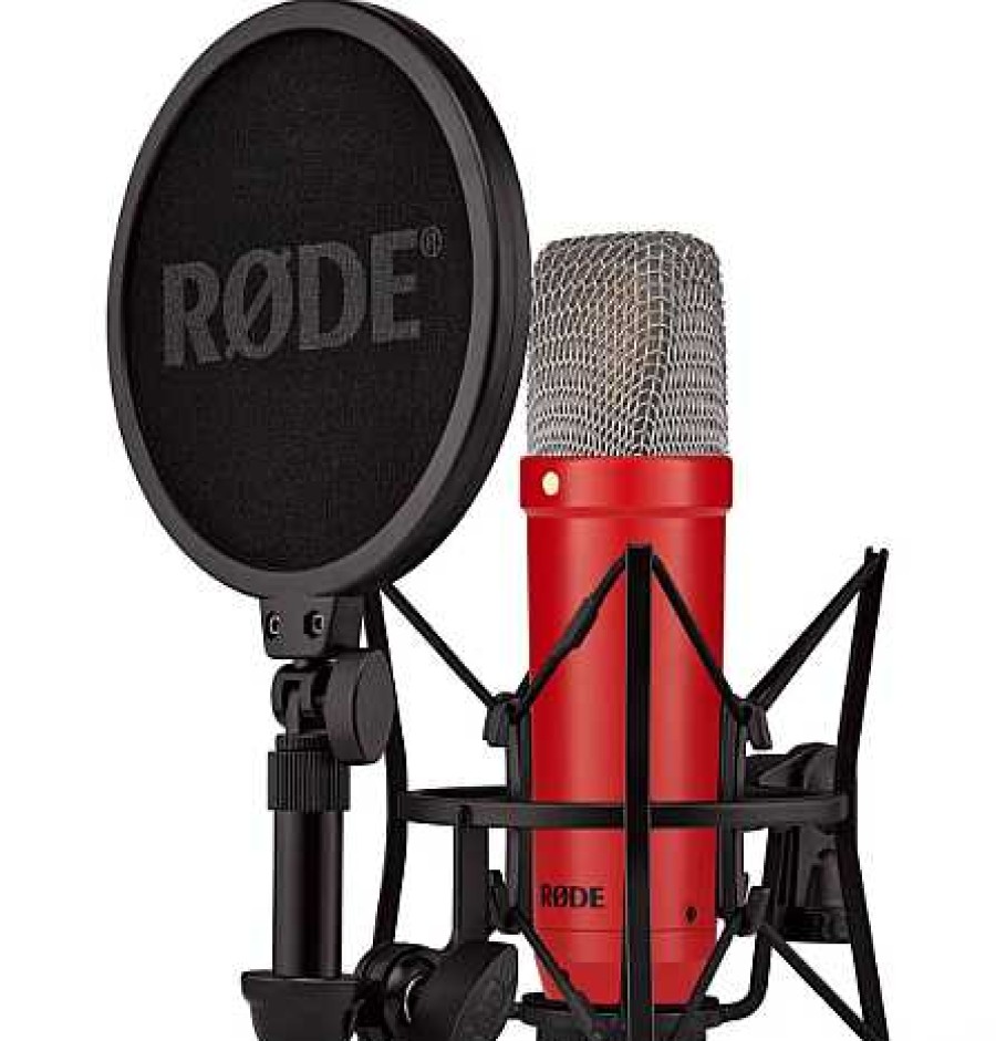 Rode All Microphones | Nt1 Signature Red Large-Diaphragm Cardioid Conde Nser Mic With Hf6 1