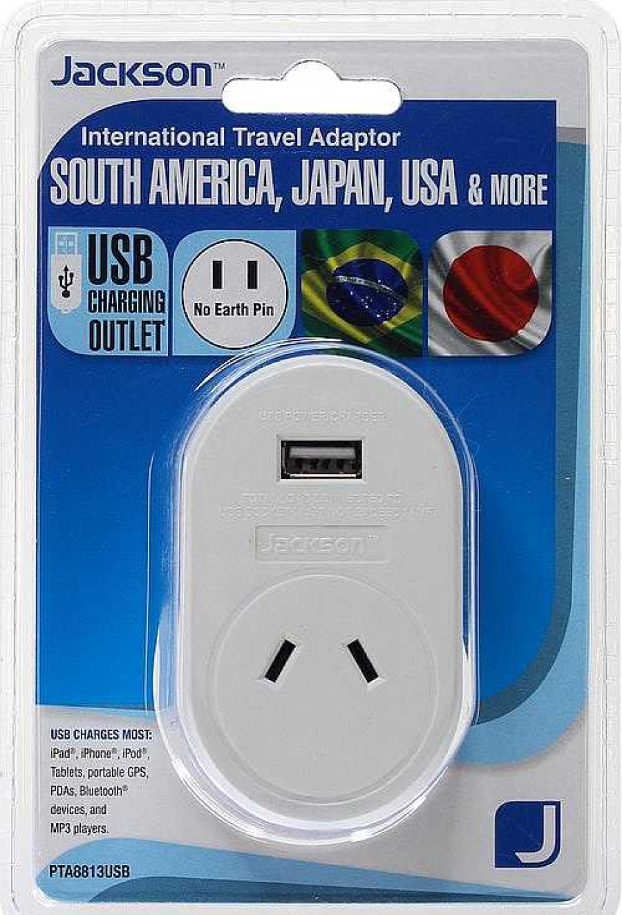 Jackson Battery Adaptors | Jackson Outbound Usb Travel Adaptor - Japan/Usa